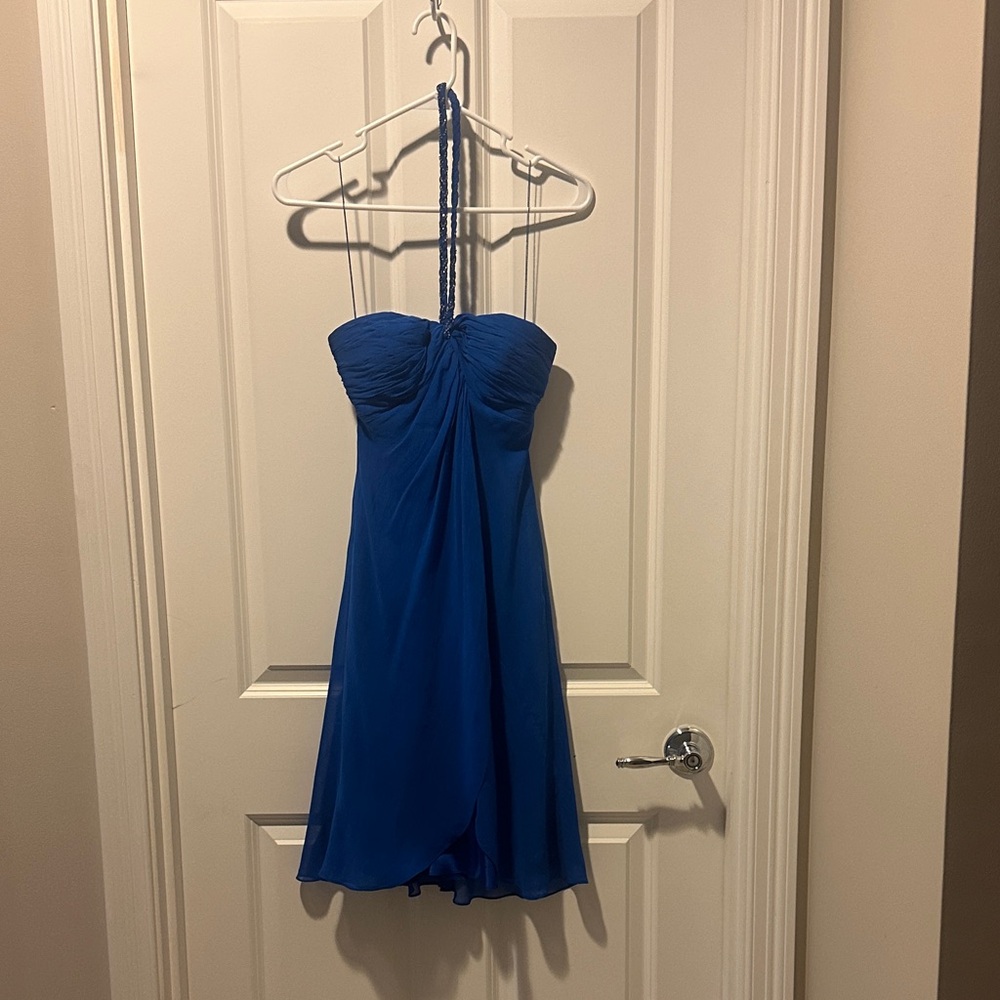Niteline Royal Blue Silk Dress